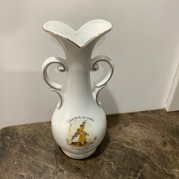 Vintage Holly Hobbie Vase 8 3/4” tall - Picture 1 of 10